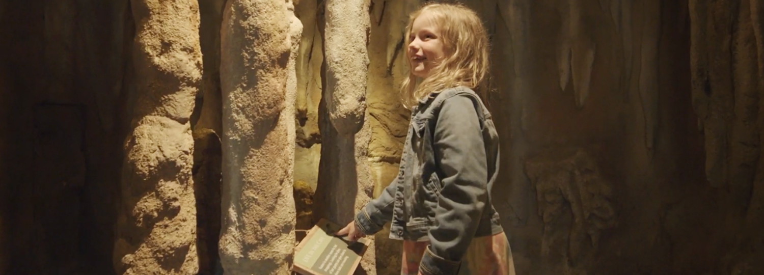 girl in cave